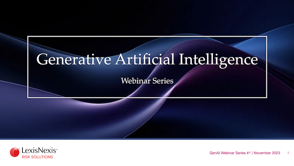 LexisNexis AI Webinar Series
